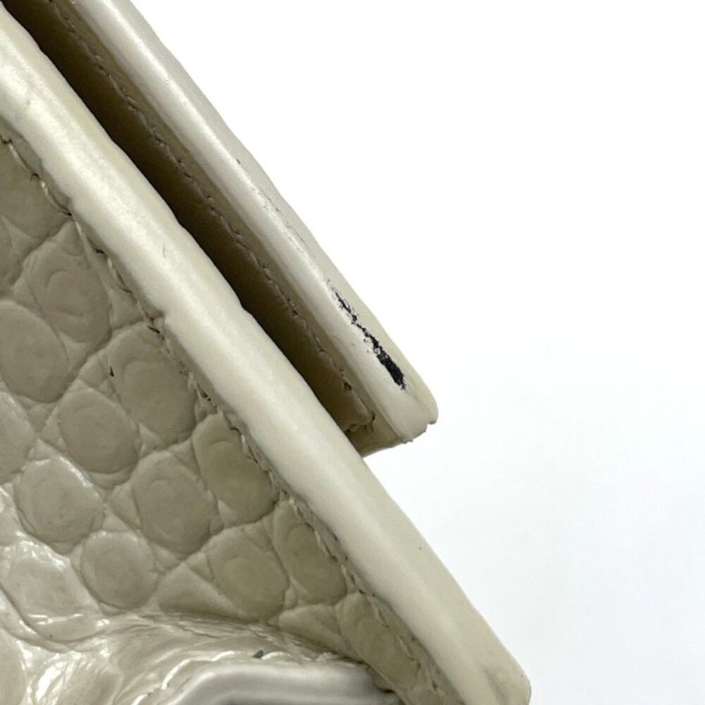 Saint Laurent Kate Chain Wallet Clutch Tassel Shoulder Bag Leather Beige - Picture 5 of 11